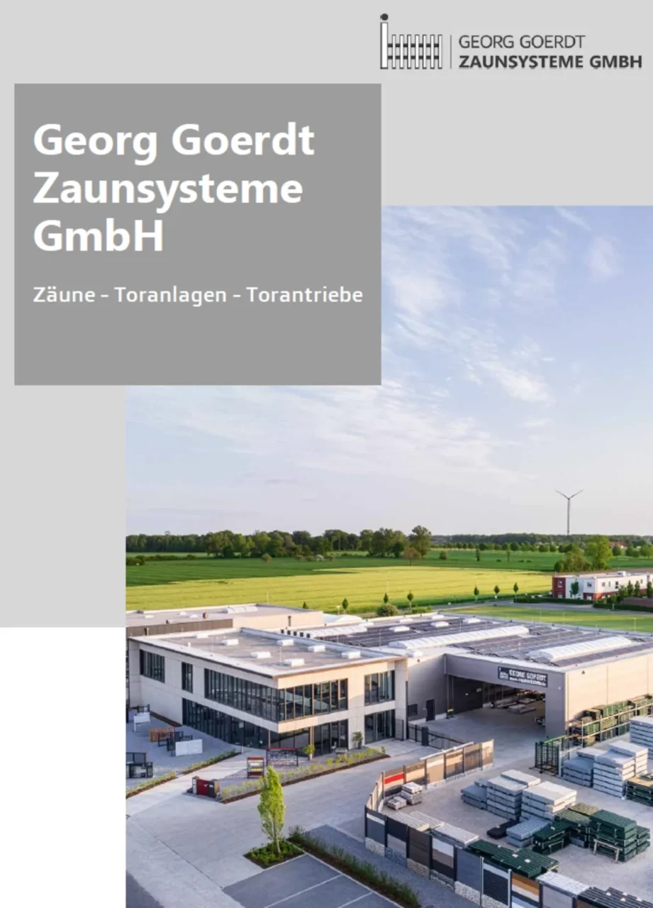 Georg Goerdt Zaunsysteme GmbH Katalog 2026